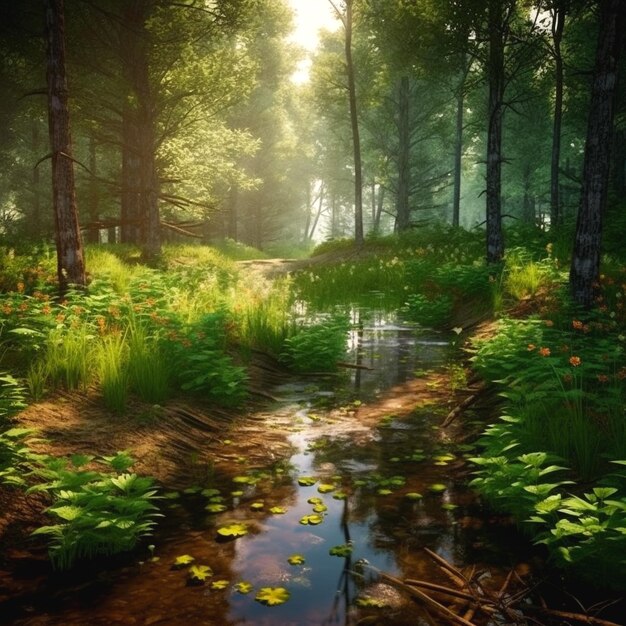 photographie de forêt