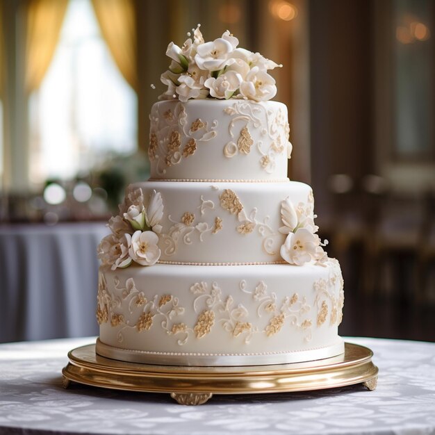 une photographie d'un gâteau et d'un dessert raffiné