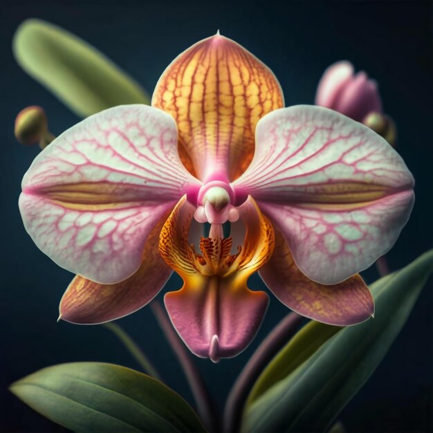 Photographie de haute qualité de la fleur d'orchidée
