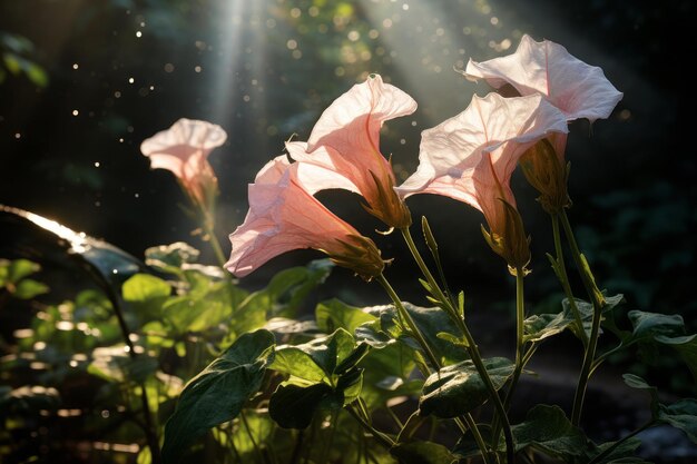 Photographie de l'IA générative de la lumière naturelle de Morning Glory