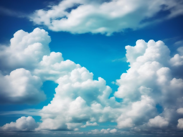 Photographie d'image de fond de nuage de ciel bleu