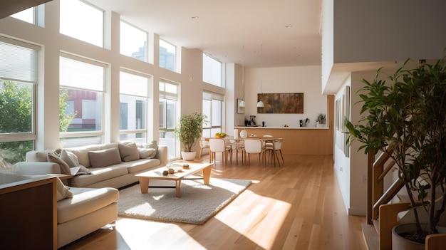 Une photographie d'un intérieur d'un immeuble immobilier