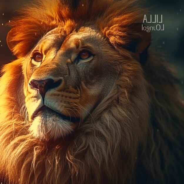 photographie d'un lion