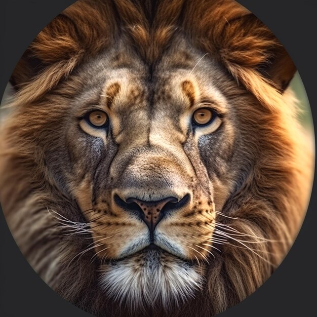 Photo photographie d'un lion