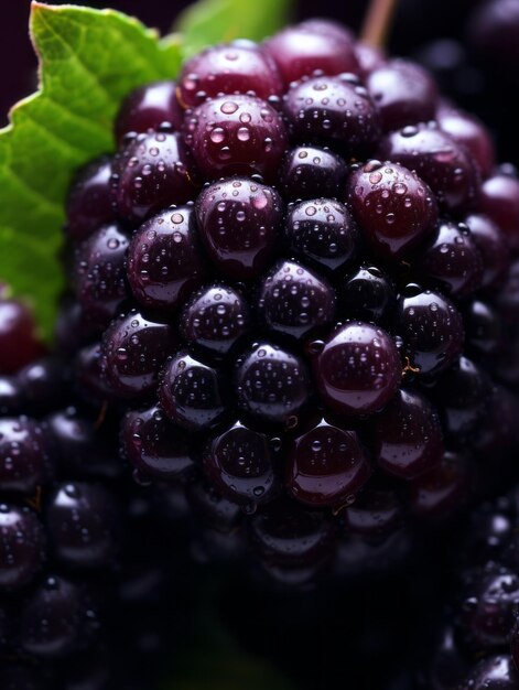 Une photographie macro captivante du Blackberry