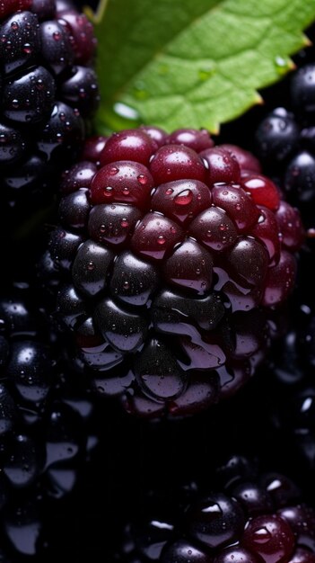 Une photographie macro captivante du Blackberry