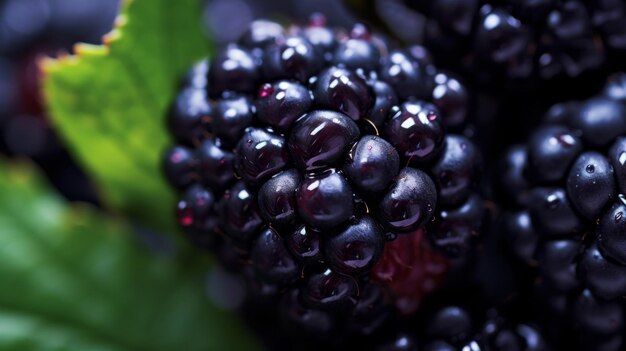 Une photographie macro captivante du Blackberry