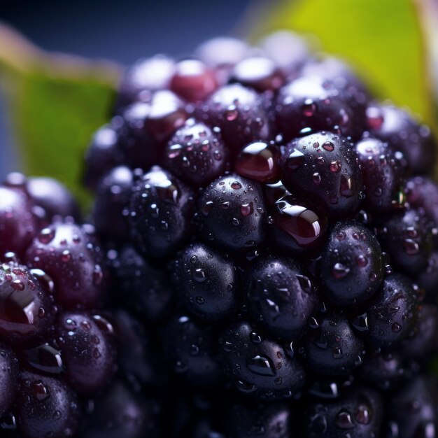 Une photographie macro captivante du Blackberry