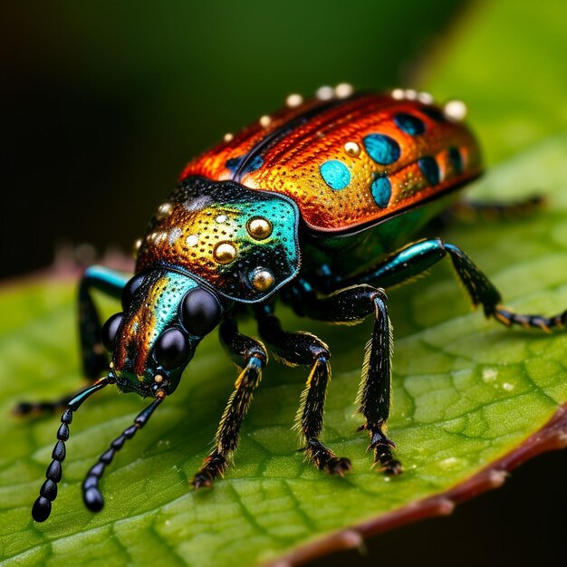 photographie macro d'un insecte