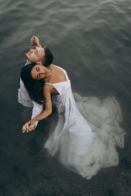 Photographie de mariage en mer