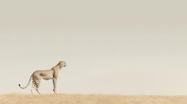 Photo une photographie minimaliste d'un animal