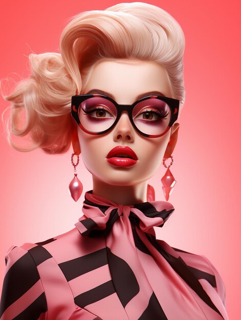 Photographie de mode Barbie 3D