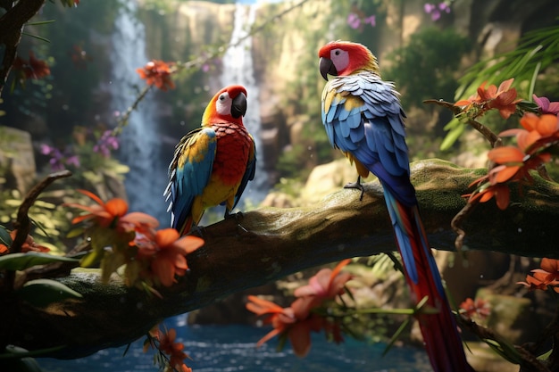 Photographie d'oiseaux exotiques dans leurs habitats naturels