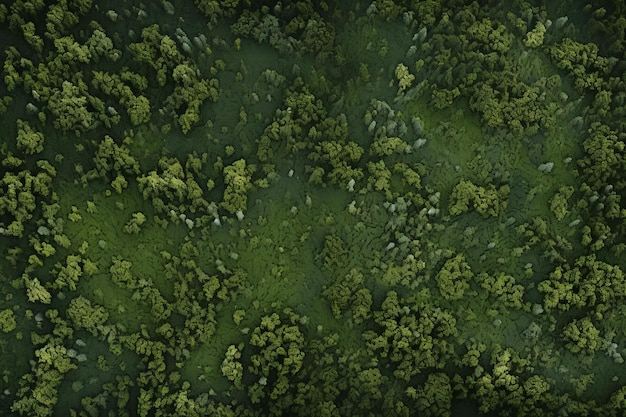 Photographie par drone forestier