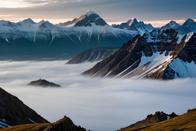 Photographie de paysage d'une montagne