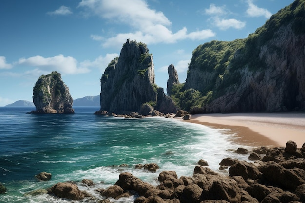 Photographie de paysages côtiers avec des falaises et des criques isolées