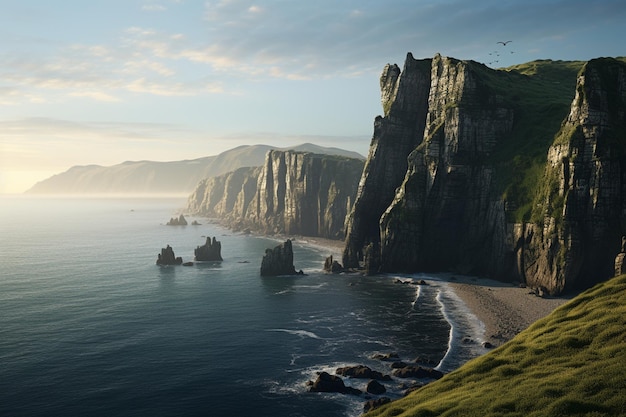 Photographie de paysages côtiers avec des falaises impressionnantes