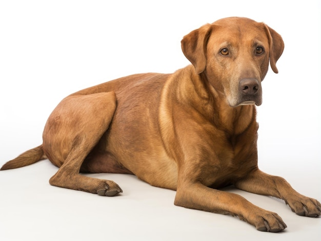 photographie de photo de chiot chien isolé sur fond blanc