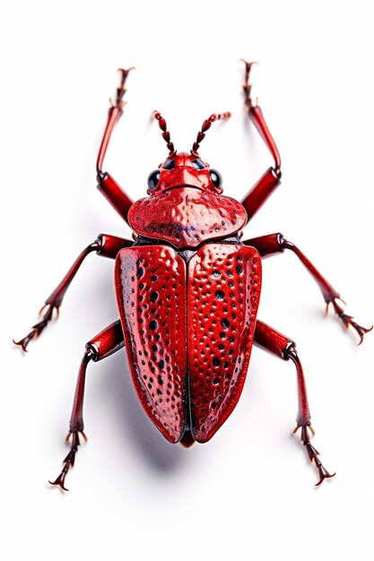 Photographie de produit Red Bug fond blanc