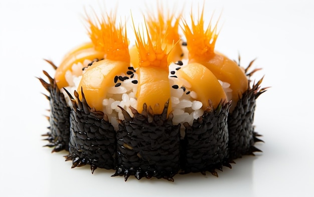 Photographie de produit d'un sushi d'oursin uni