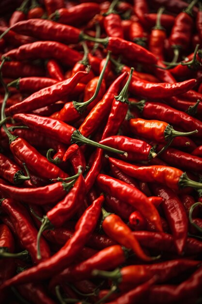 Photographie De Produits De Base Au Piment Rouge