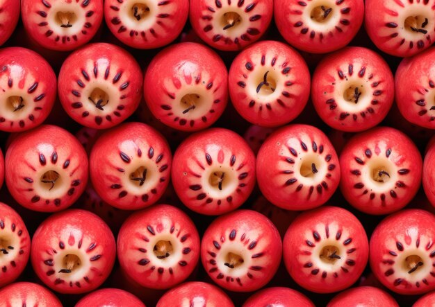 Photographie professionnelle du motif des fruits des acéroles