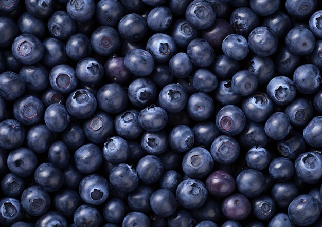 Photographie professionnelle du motif des fruits des bleuets