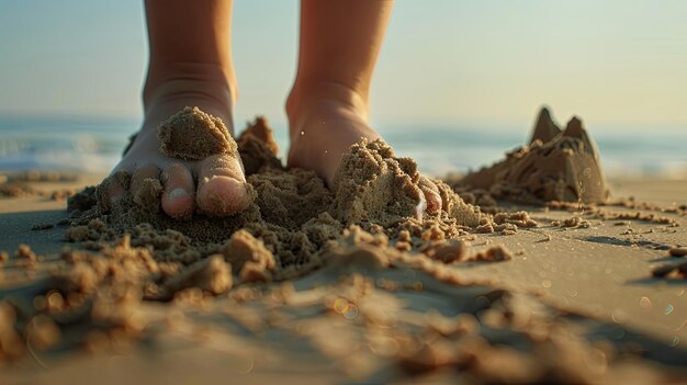 La photographie professionnelle met les pieds dans le sable