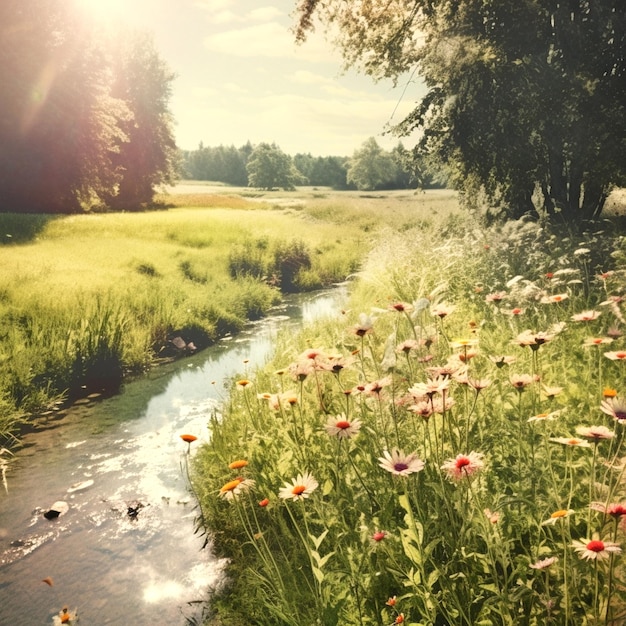 photographie d'une rivière