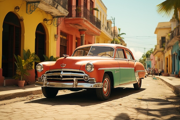 Photographie de rythmes cubains d'un fond cubain dans un style vintage