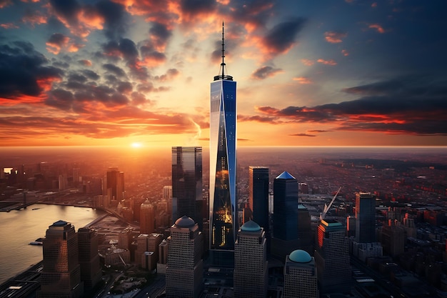 Photographie de la tour du World Trade Center