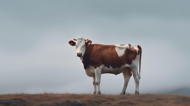 Photographie de vaches avec le minimalisme japonais en résolution 8k