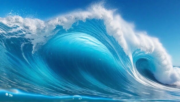 photographie des vagues bleues de l'océan