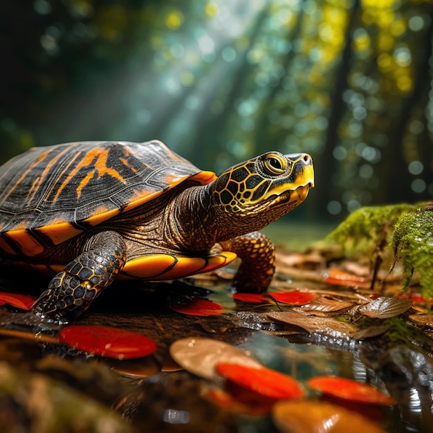 Photographie de la vie sauvage des tortues hdr 4k