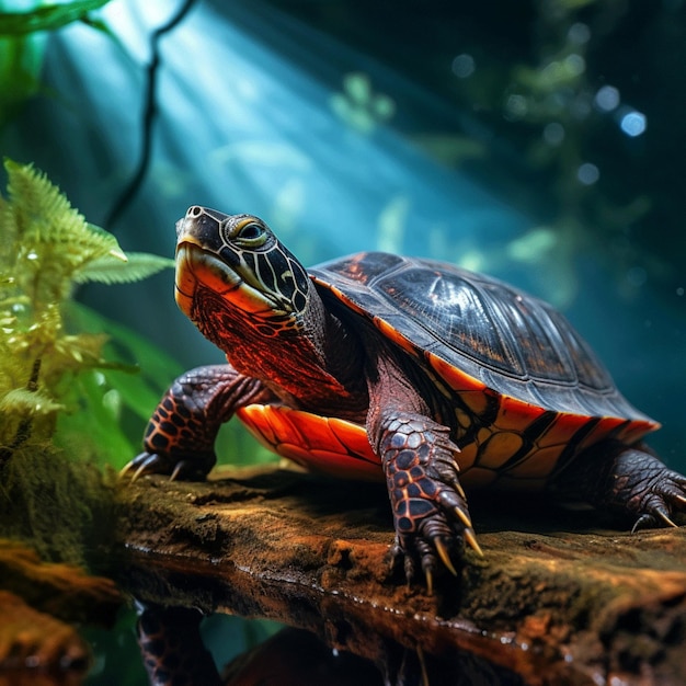 Photographie de la vie sauvage des tortues hdr 4k