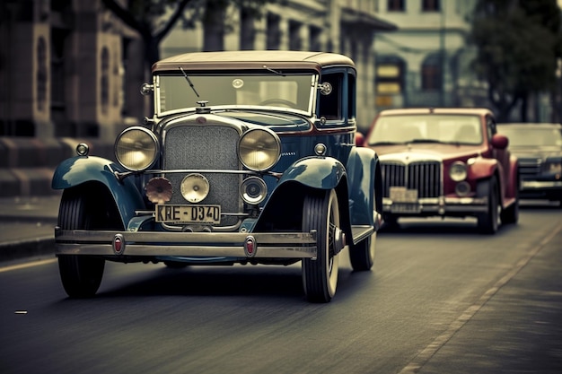 Photographie de vieille voiture modèle Rolls Royce