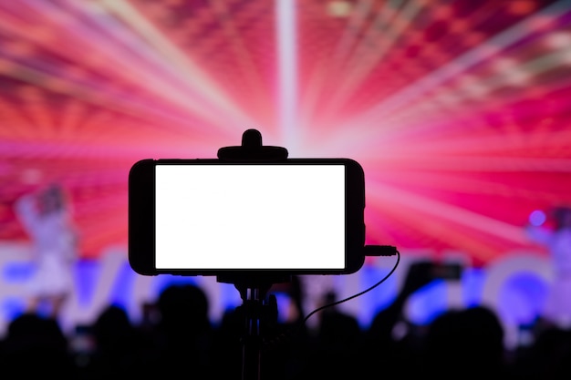 Photographier avec un smartphone en concert