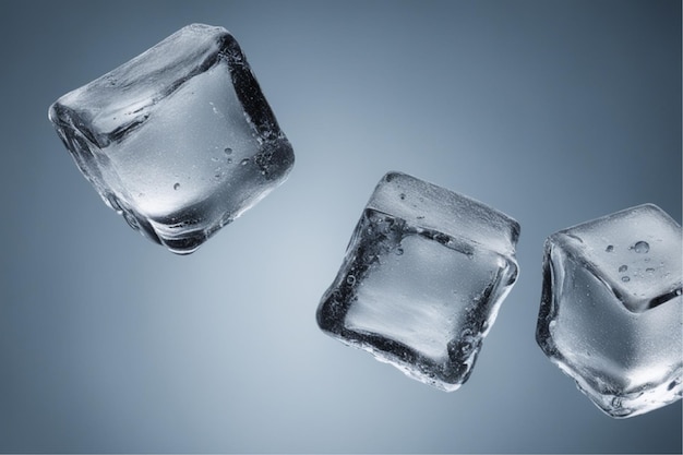 Photo photographies de cubes de glace humides et froids