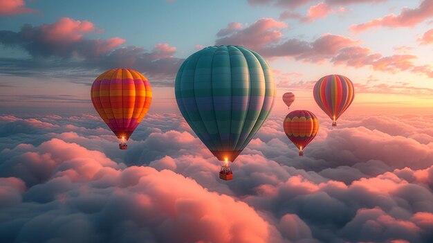 Photoréaliste des aéronefs sous forme de ballon aérien