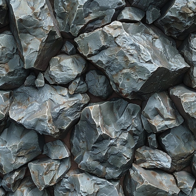 Des photos 3D de la texture de la roche