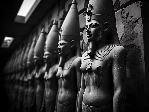 Photo des photos d'anciens temples et de statues