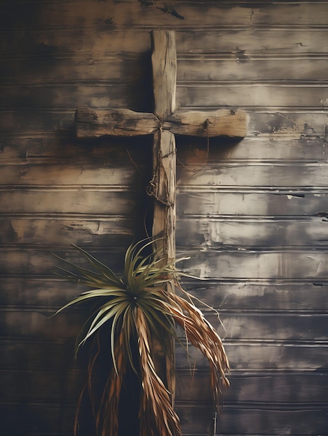 Photos captivantes du dimanche des Rameaux et art chrétien célébrant la croix de Jésus et le Saint-Esprit