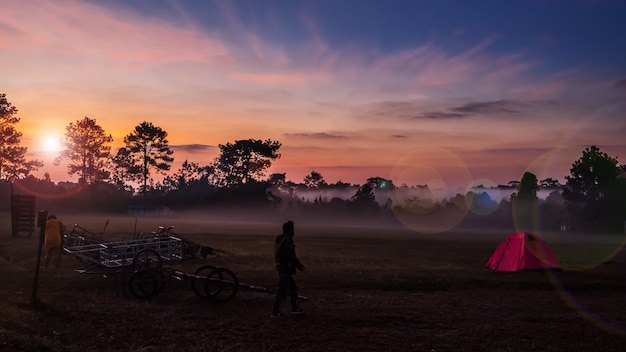 Photos du soir à Phu Kradung