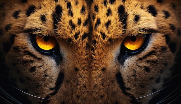 Des photos du visage des cheetahs