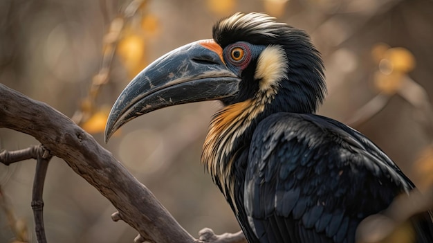 Photo des photos d'oiseaux à corne