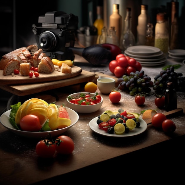 Photos de produits d'aliments professionnels photoréalistes