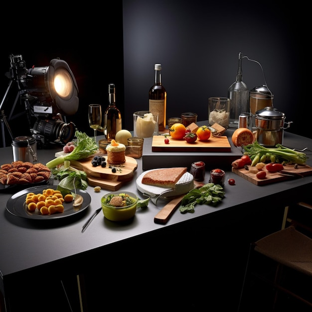 Photos de produits d'aliments professionnels photoréalistes