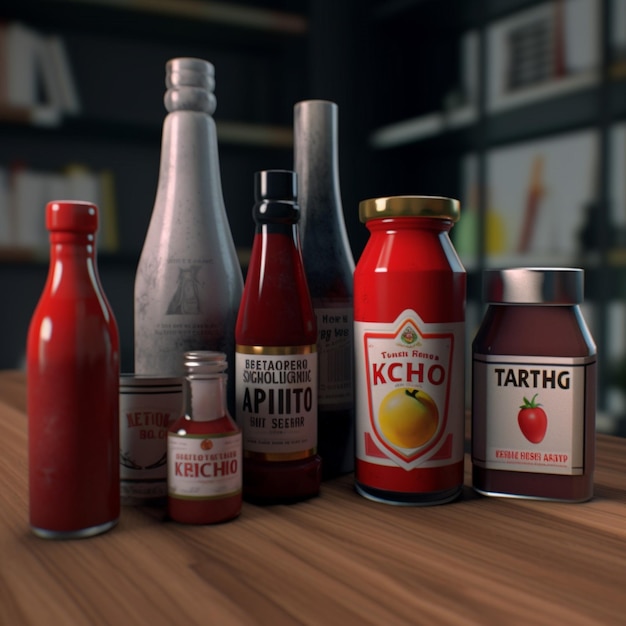 Photos de produits de ketchup de haute qualité 4k ultra hd