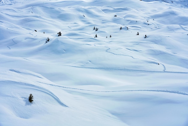 Photo des photos des routes de neige de madona di campiglio