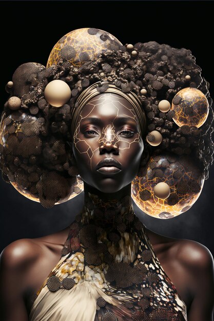 Photos thématiques réalistes de personnes africaines, fictives réalisées par AI.